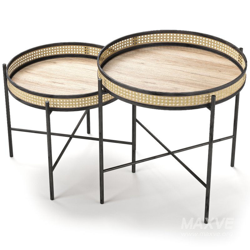 Rattan_wooden_table - Image 2