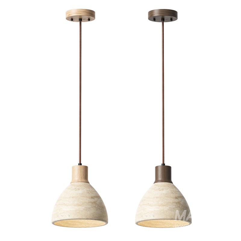 Traditional Japanese Round Half Pendant Lamp - Image 2