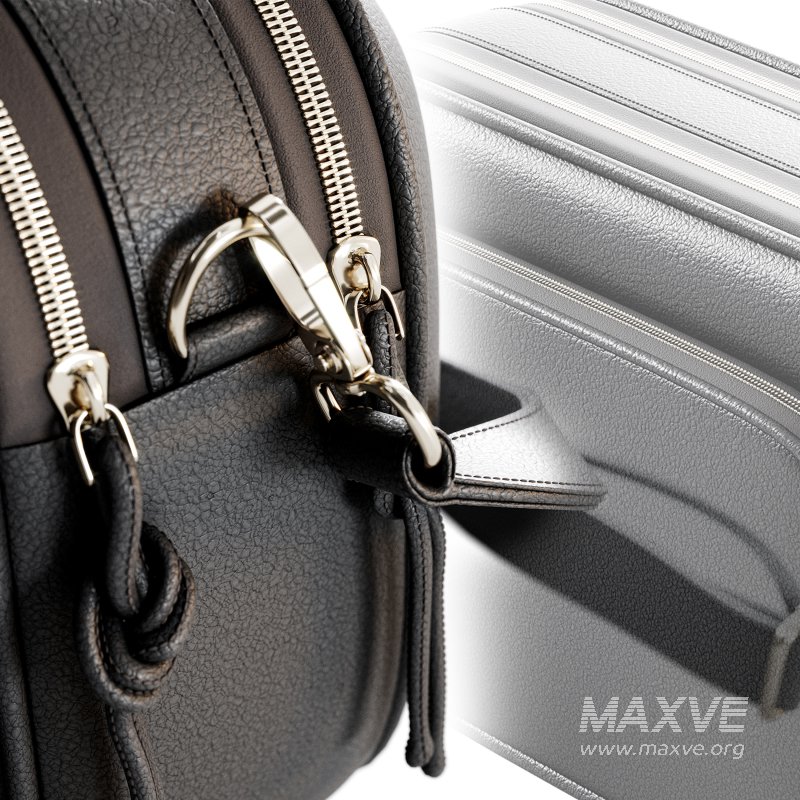 Black leather bag for women - Image 10