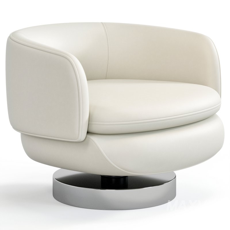 Vivienne Leather Armchair By Minotti - Image 2