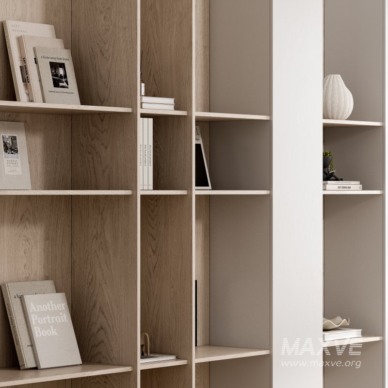 wooden Rack with decor 3 - Image 4