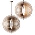Creative Wood Round Globe Pendant Light Fixture Shade - Thumbnail 6