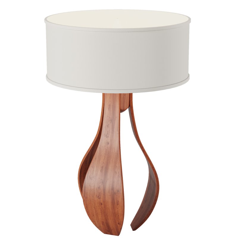 Chloe in Walnut Table Lamp - Image 7