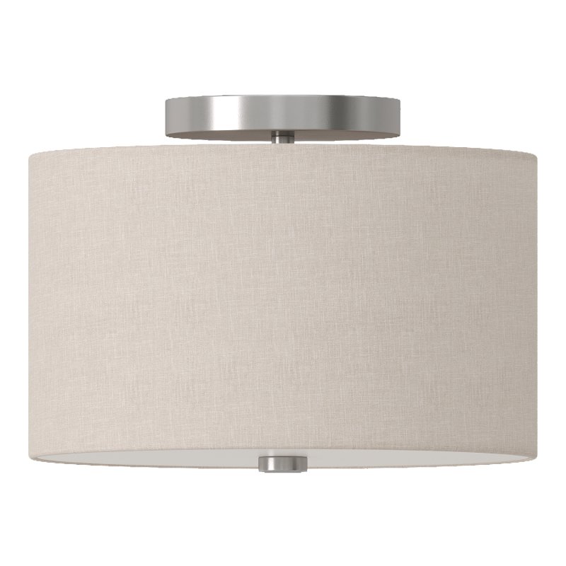 Textile Classic 976 Semi Flush Ceiling Light - Image 3