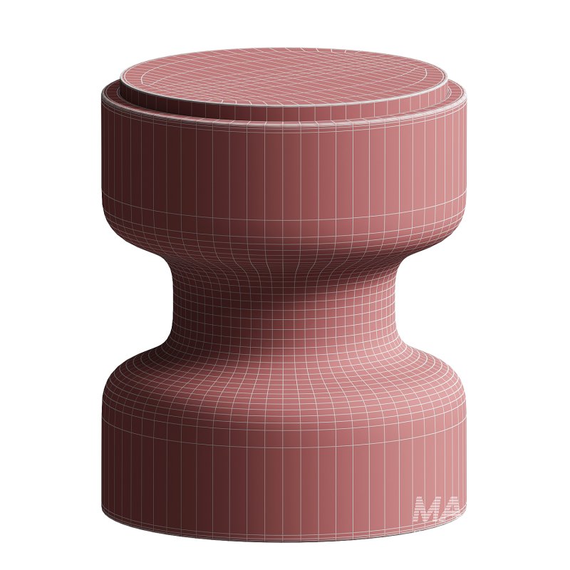 Tivoli Stool in travertine and walnut by Ivan Colominas - Image 4