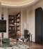 Modern living room and dining room office room interior scene - Thumbnail 7