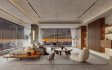 Modern living room and dining room interior scene - Thumbnail 3