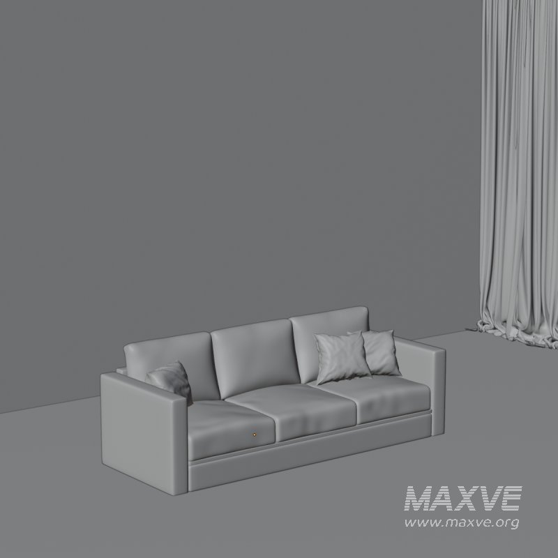 Blue Seater Sofa with Cushions - Image 4