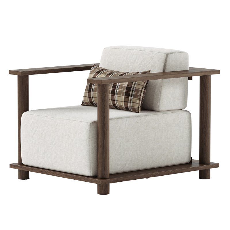 Pinet Teak Outdoor Lounge Chair - Image 6