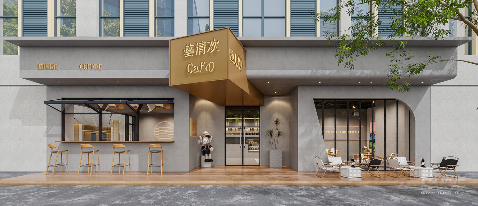 Modern coffee shop restaurant - Image 3