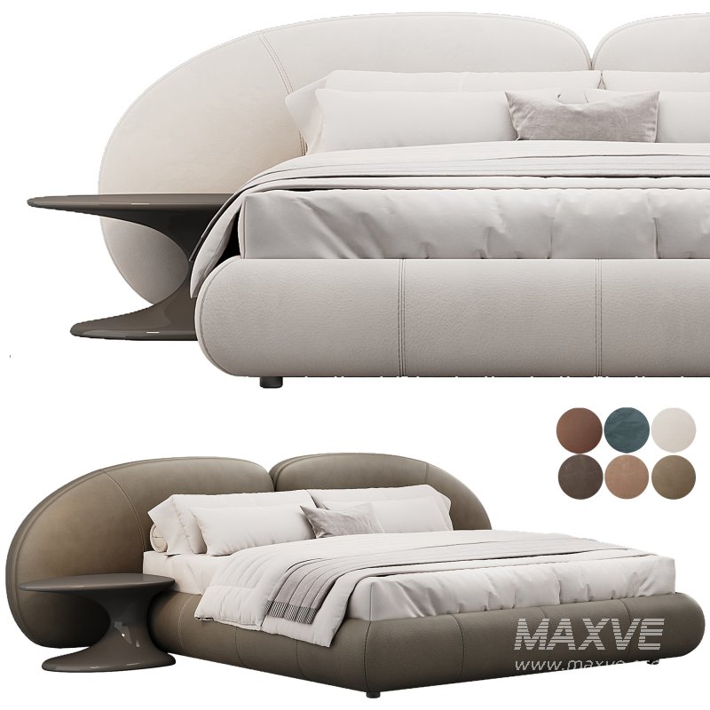Memoria King Bed By Natuzzi - Image 6