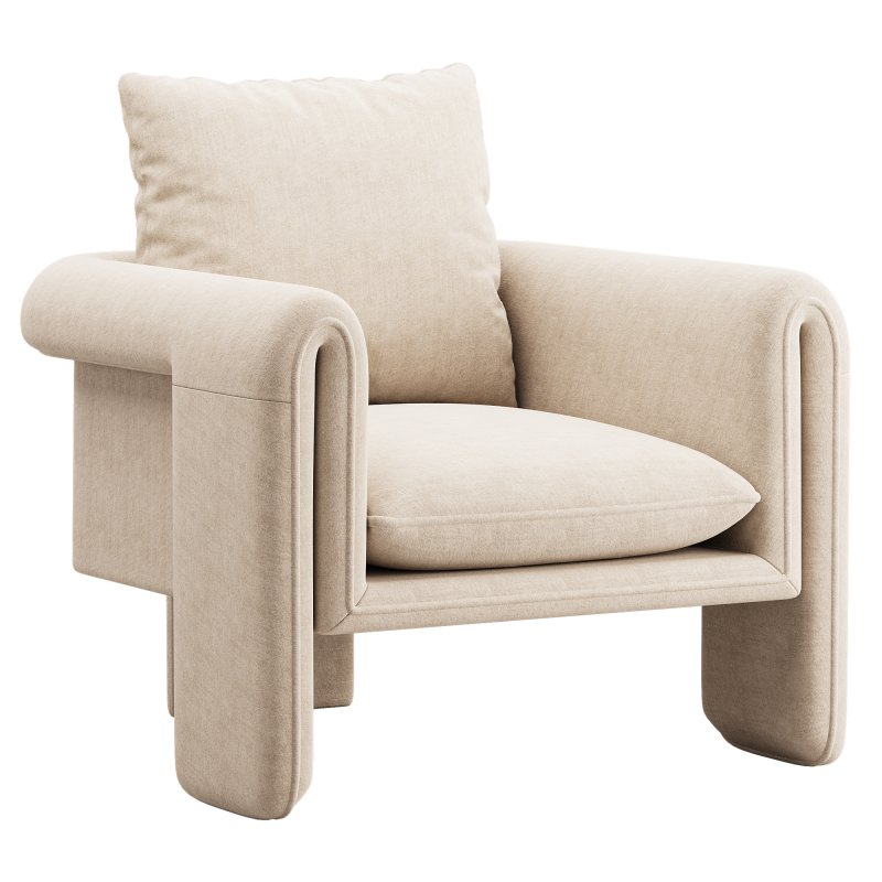 Nordic Olive Armchair - Image 1