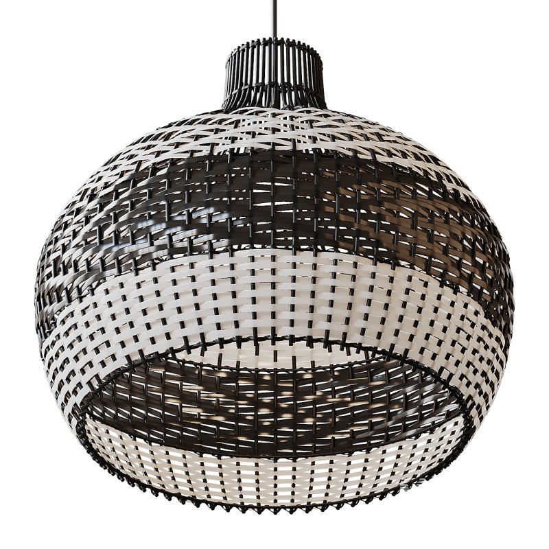 Lampshade Rattan Pendant Light - Image 6