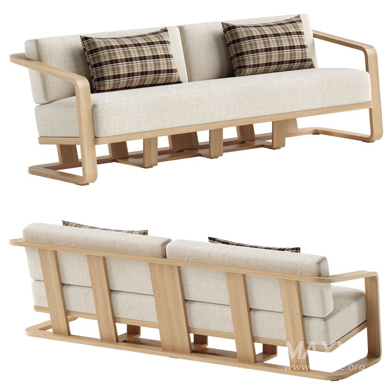 Sonoma Outdoor Teak Sofa - Image 1