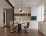 Modern living room and dining room kitchen interior scene - Thumbnail 5