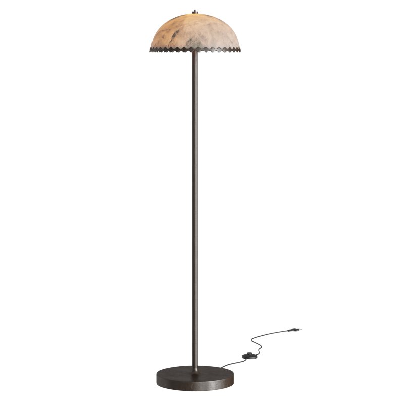 Oceana Black Metal Floor Lamp - Image 2