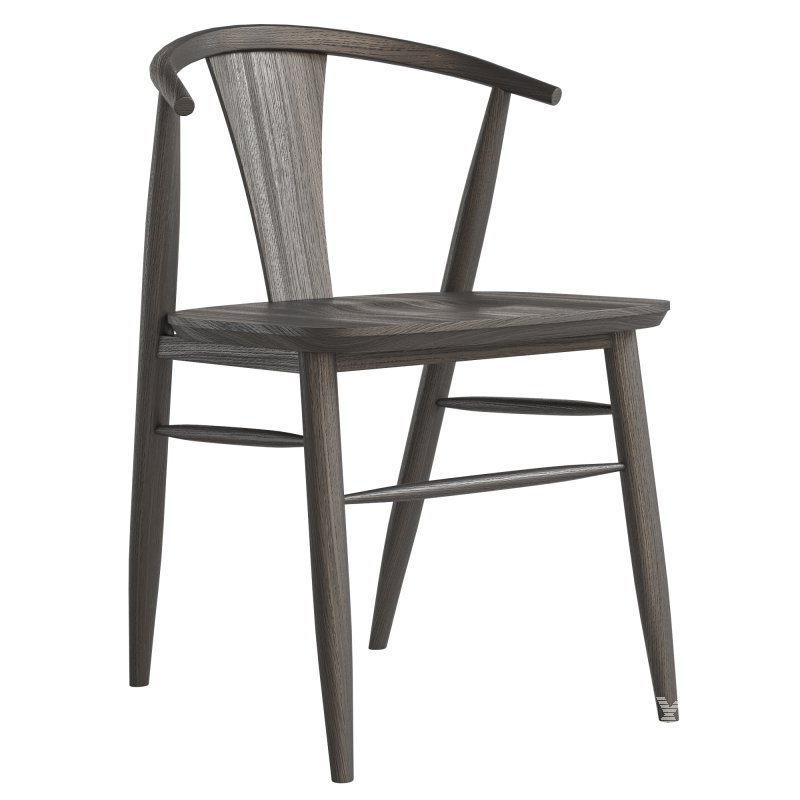 Fyn Natural Walnut Wood Dining Side Chair - Image 2