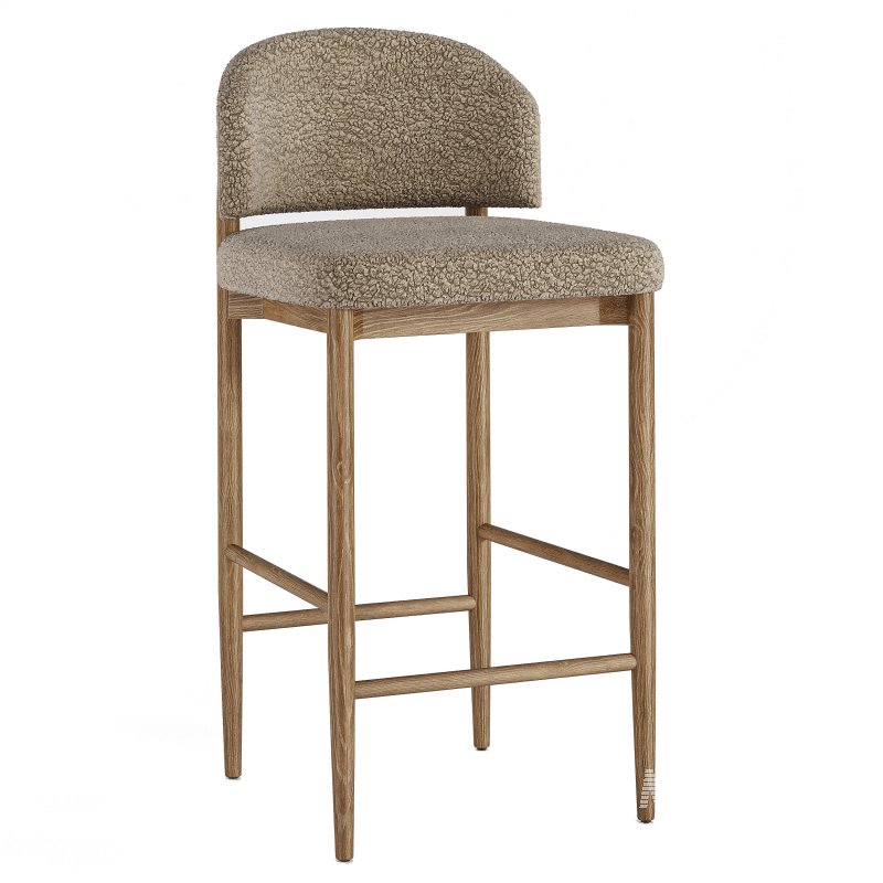 Eva Fabric Bar & Counter Stool-RH - Image 3