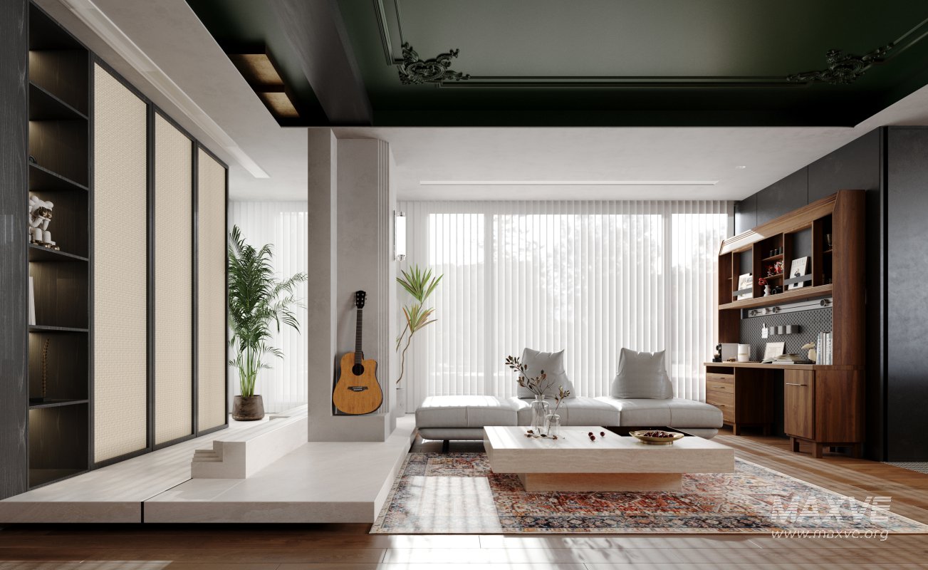 Luxurious living room and dining room kitchen - Image 1