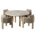Palm Beach Teak Dining chair and Circel Dining Table - Thumbnail 2
