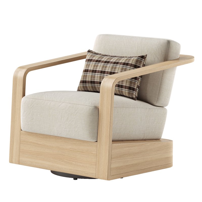 Sonoma Outdoor Teak Swivel Chair - Image 2