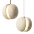 Traditional Japanese Yellow Travertine Pendant Lamp - Thumbnail 1