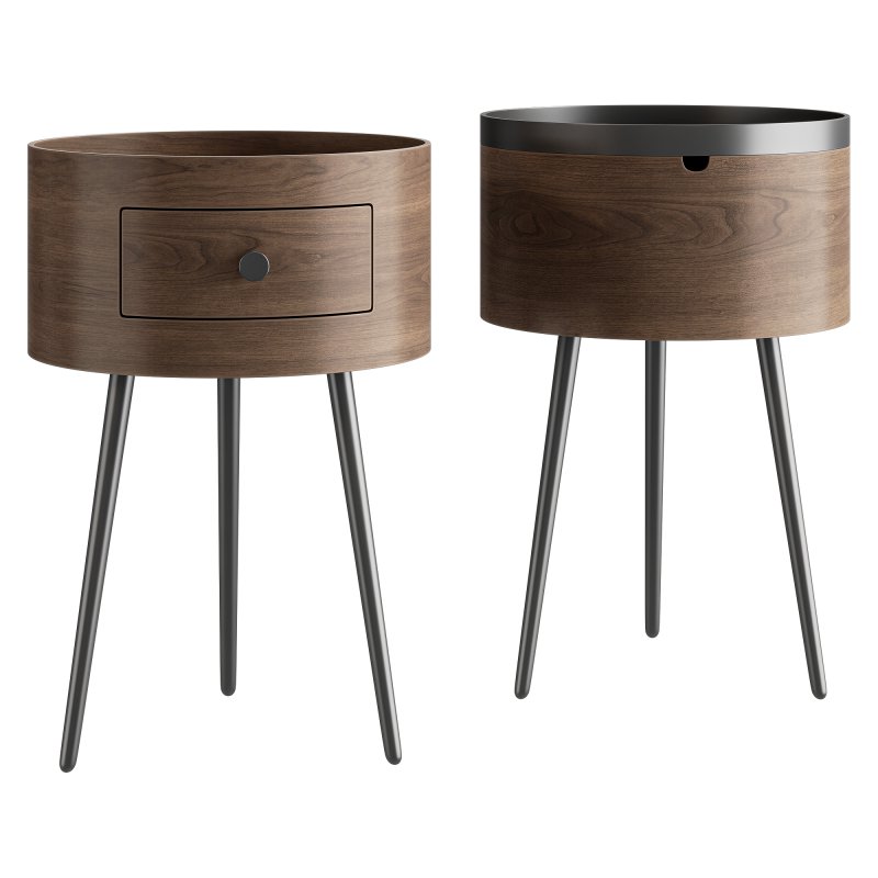 Headboard in walnut veneer, Orteo - Image 2