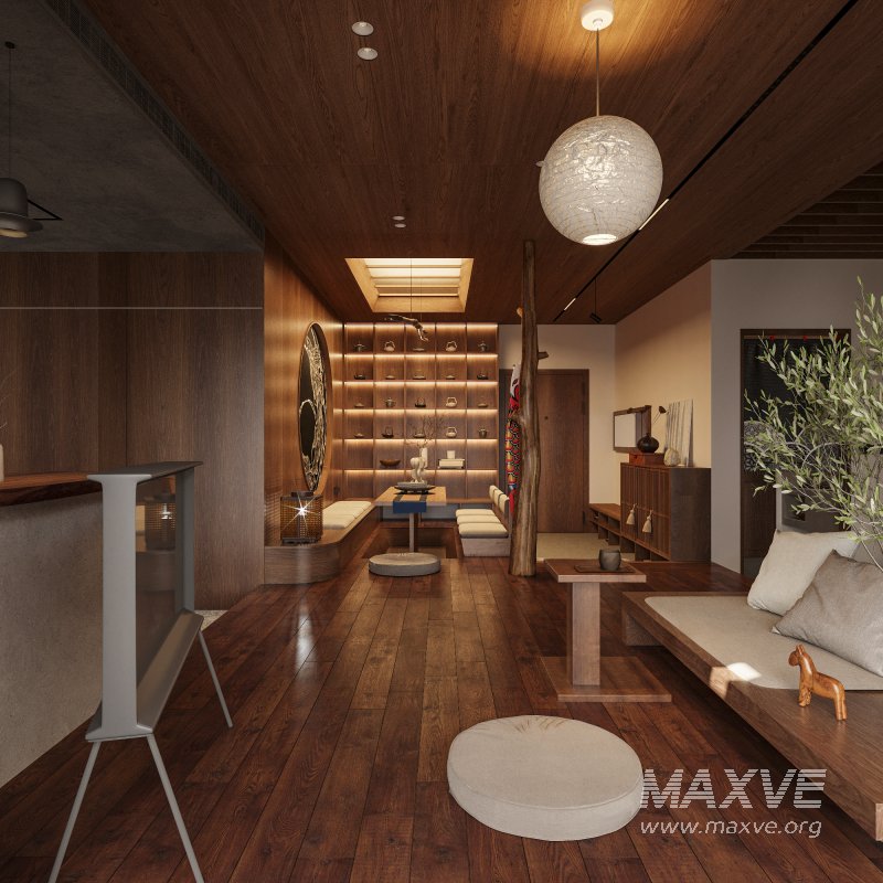 Japanese Living Room Dining Room Bedroom - Image 15