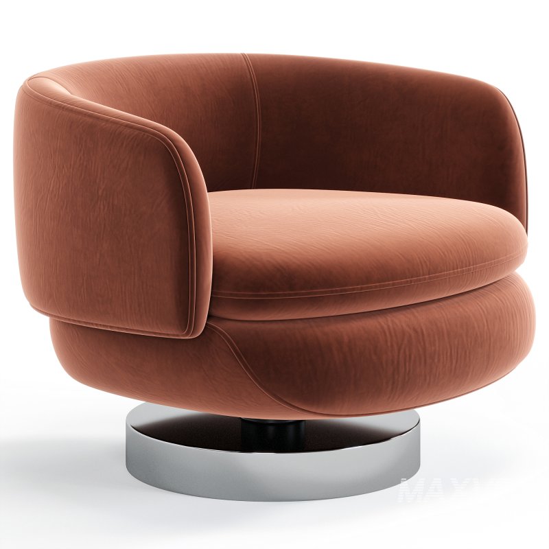 Vivienne Leather Armchair By Minotti - Image 5