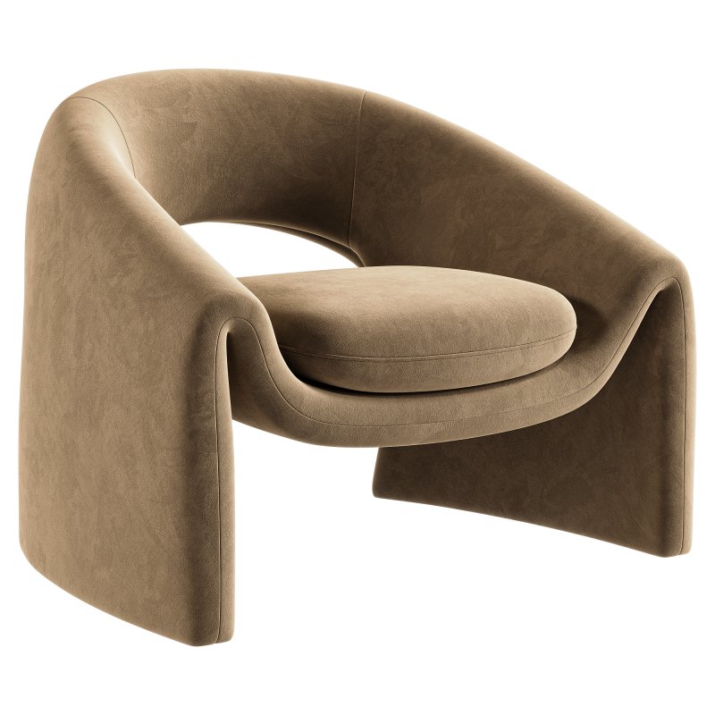 Boucle armchair Kastaninbaum - Image 5