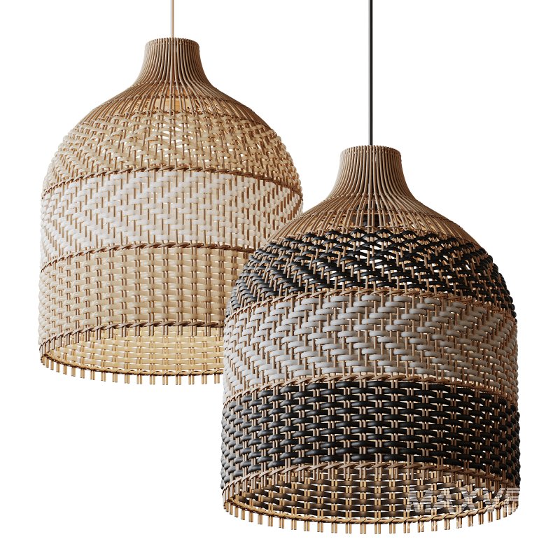 Contemporist Rattan Pendant Light Woven Light Fixture - Image 7