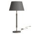 Viator Wrapped White Leather Table Lamp - Thumbnail 7