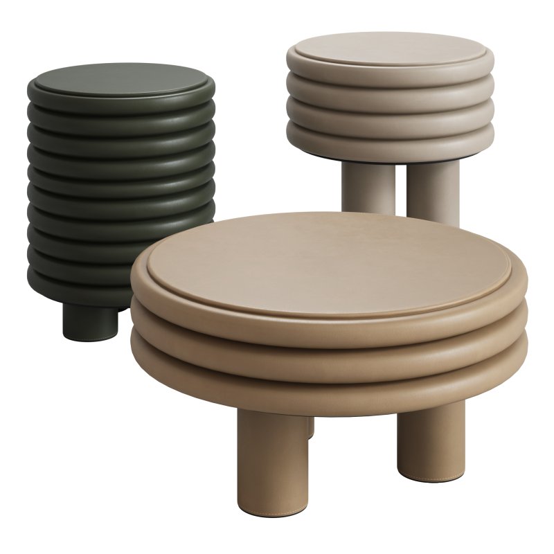 Scala Beige Low Round Coffee Table - Image 1