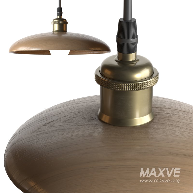 Nordic Wood Chandelier Single Head Bedside Pendant Lamp - Image 5