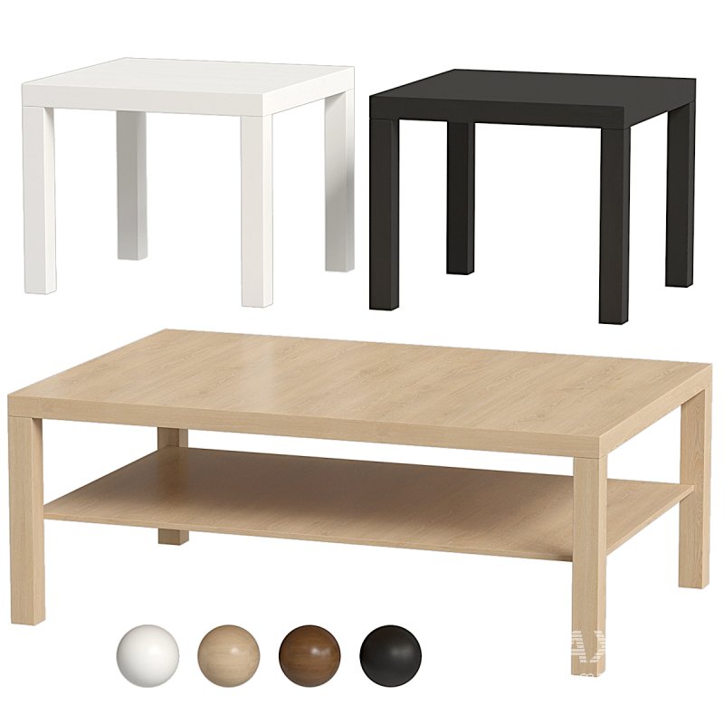 LACK Coffee Table by Ikea 118x78cm 55x55cm - Image 3