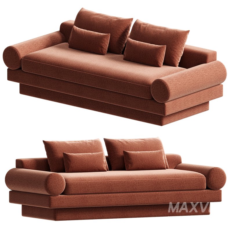 Retro Roll Arm Sofa set - Image 4