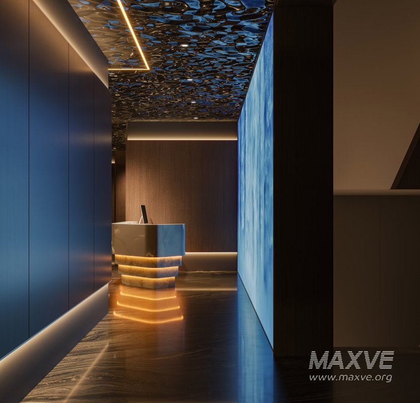 Chinese Hotel reception and hallway - Image 6