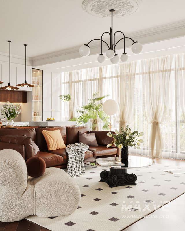 Luxurious living room and dining room - Image 3