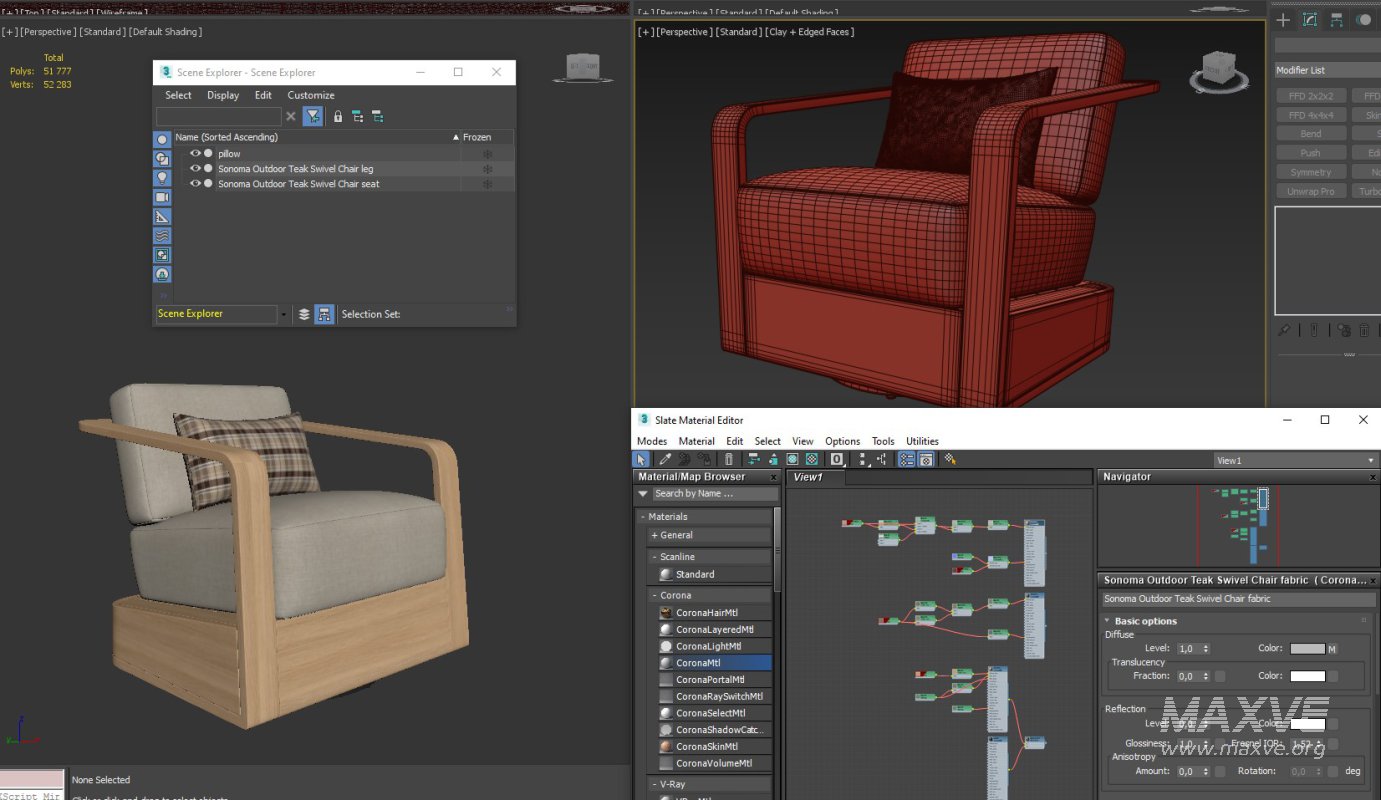 Sonoma Outdoor Teak Swivel Chair - Image 8