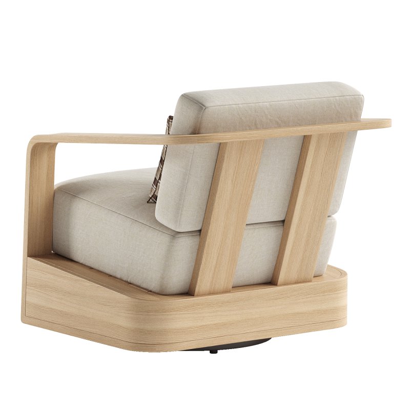 Sonoma Outdoor Teak Swivel Chair - Image 3