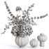 Botanical Trio Vase Set - Thumbnail 4