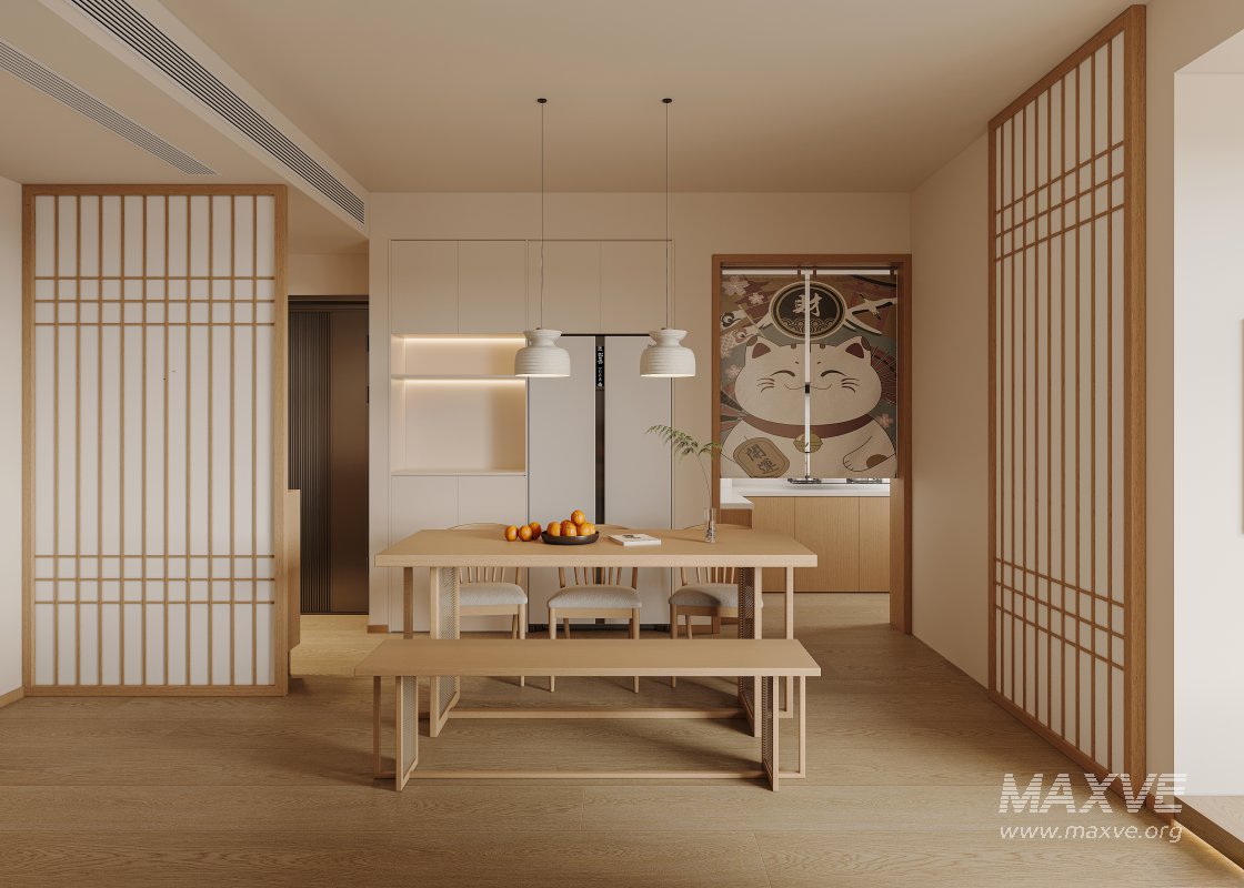 Japanese living and dining room - Image 2