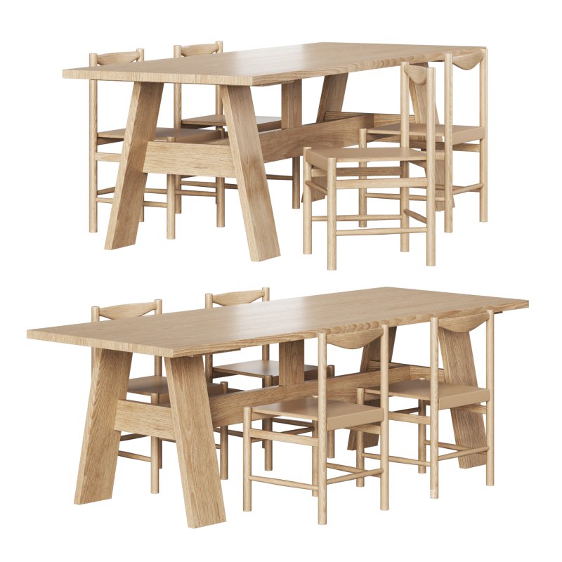 range chair mesa comedor table - Image 2