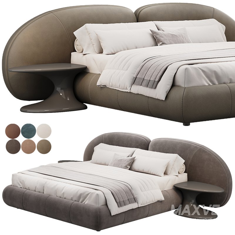Memoria King Bed By Natuzzi - Image 3