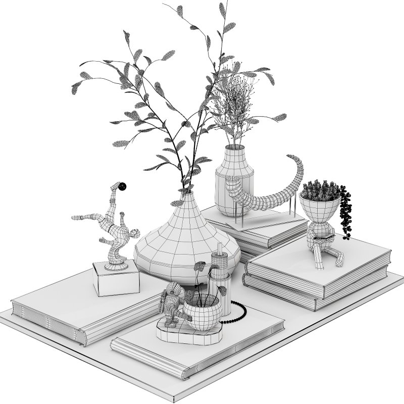 Decorative_set_with_Astronaut_Hydroponic_Vases_Glass - Image 2