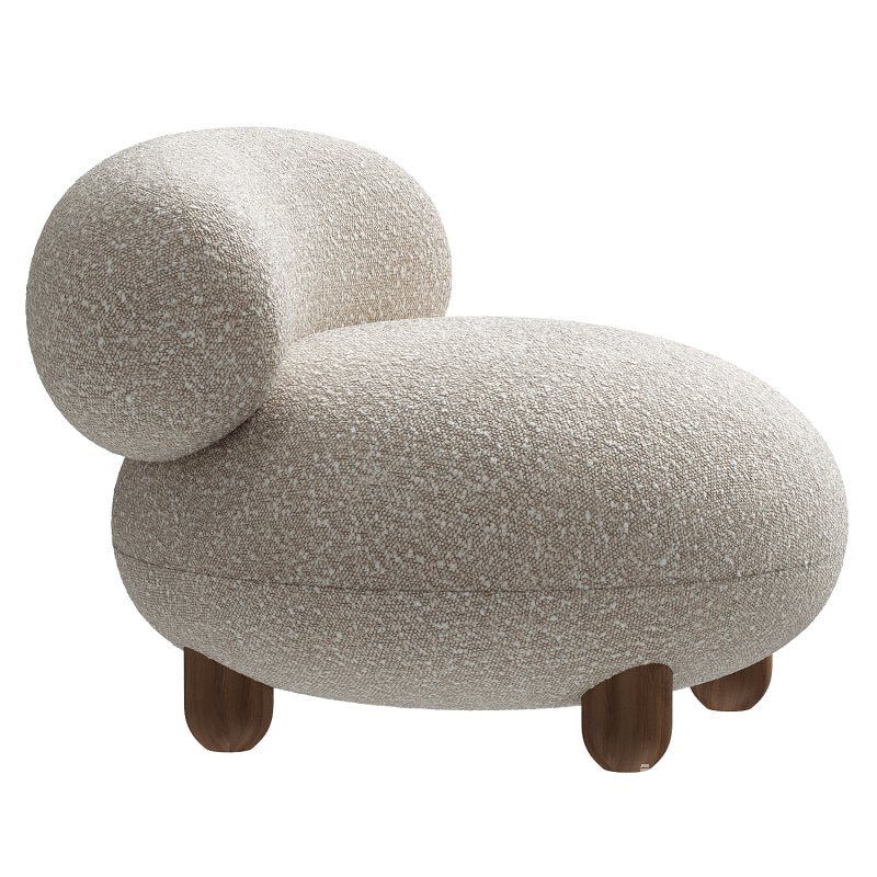 Modern Flock Lounge Chair by NOOM - Image 3