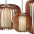 Nordic Wooden Pendant Lamp - Thumbnail 4