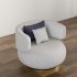 Comfy Round Lounge Chair with Cushions - Thumbnail 4