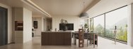 Modern living room and dining room interior scene - Thumbnail 5