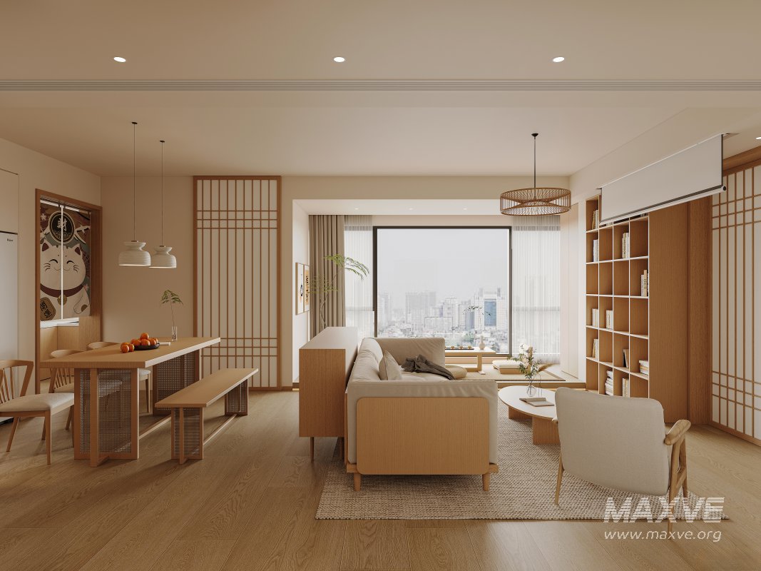 Japanese living and dining room - Image 1